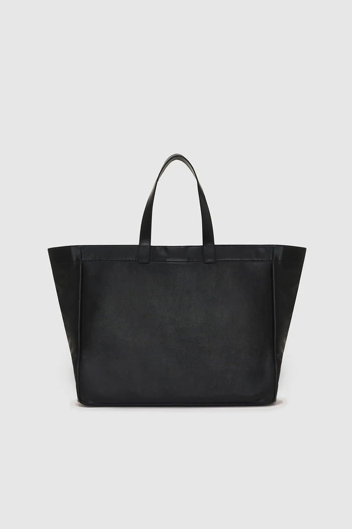 ANINE BING Large Rio Tote - Black Recycled Leather