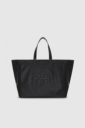 ANINE BING Large Rio Tote - Black Recycled Leather