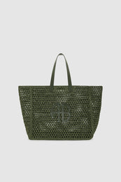 ANINE BING Large Rio Tote - Olive - front view