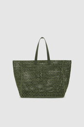 ANINE BING Large Rio Tote - Olive - back view