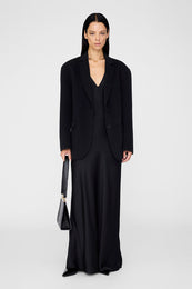 ANINE BING Laurel Dress - Black - on model front second image