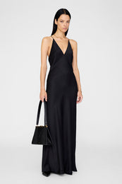 ANINE BING Laurel Dress - Black - on model front