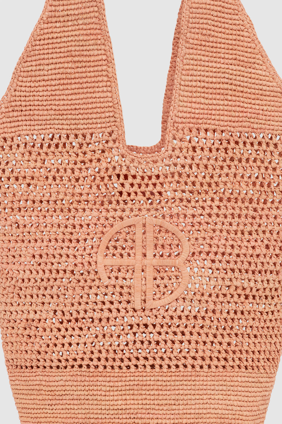 Leah Stripes Hobo Raffia - Natural and Brown Stripe View 5