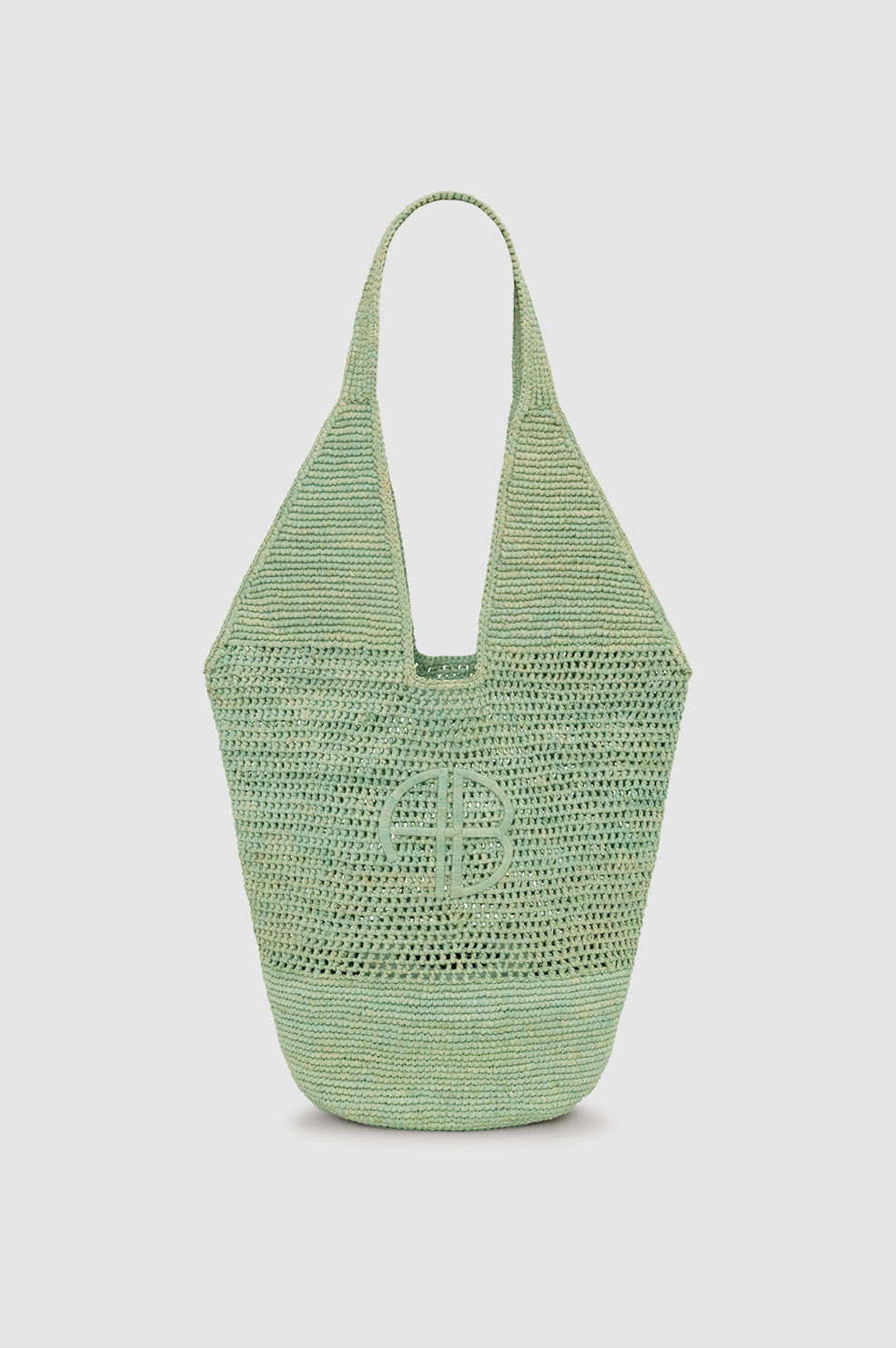 Leah Stripes Hobo Raffia - Natural and Brown Stripe View 1