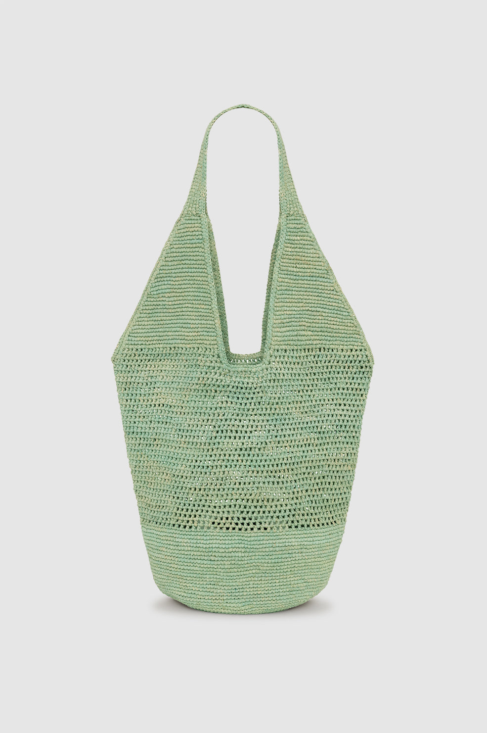 Leah Stripes Hobo Raffia - Natural and Brown Stripe View 3