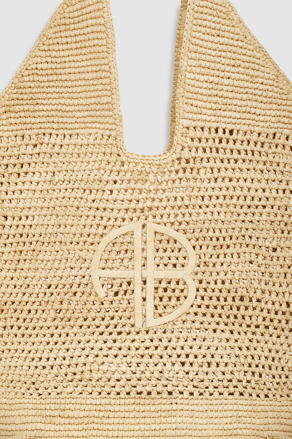 Leah Stripes Hobo Raphia - Black And Natural Stripe View 5