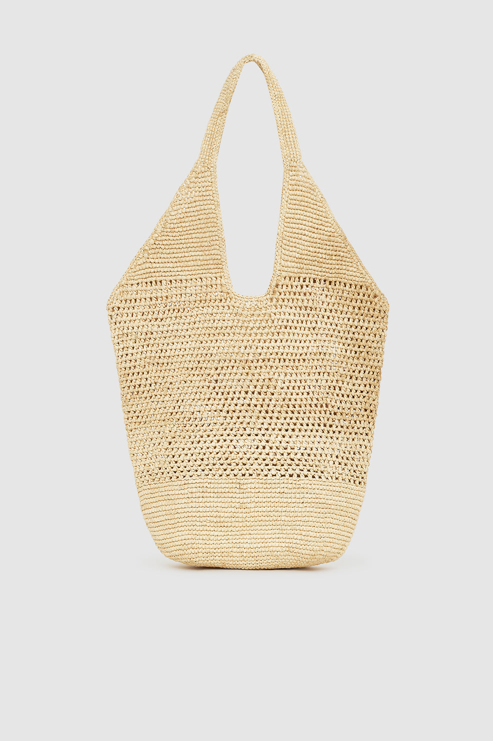 Leah Stripes Hobo Raphia - Black And Natural Stripe View 3