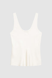 ANINE BING Lea Top - Snow White - Front View 