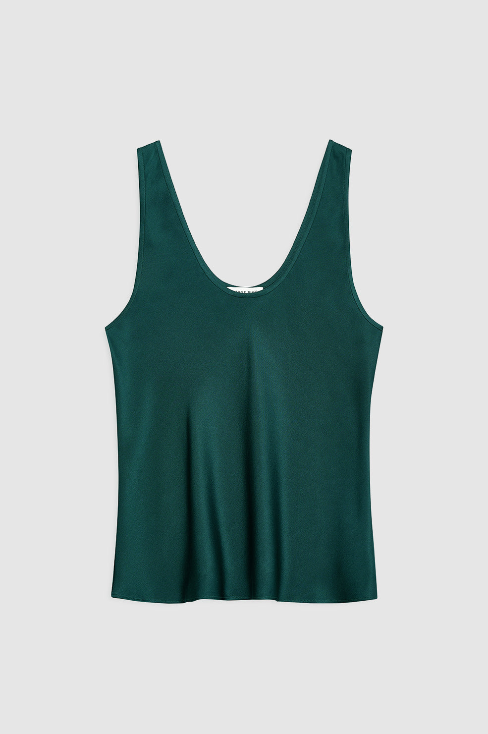 featured-img|ANINE BING Lea Top - Dark Teal - Front View