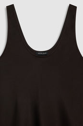 ANINE BING Lea Top - Deep Brown - detail view