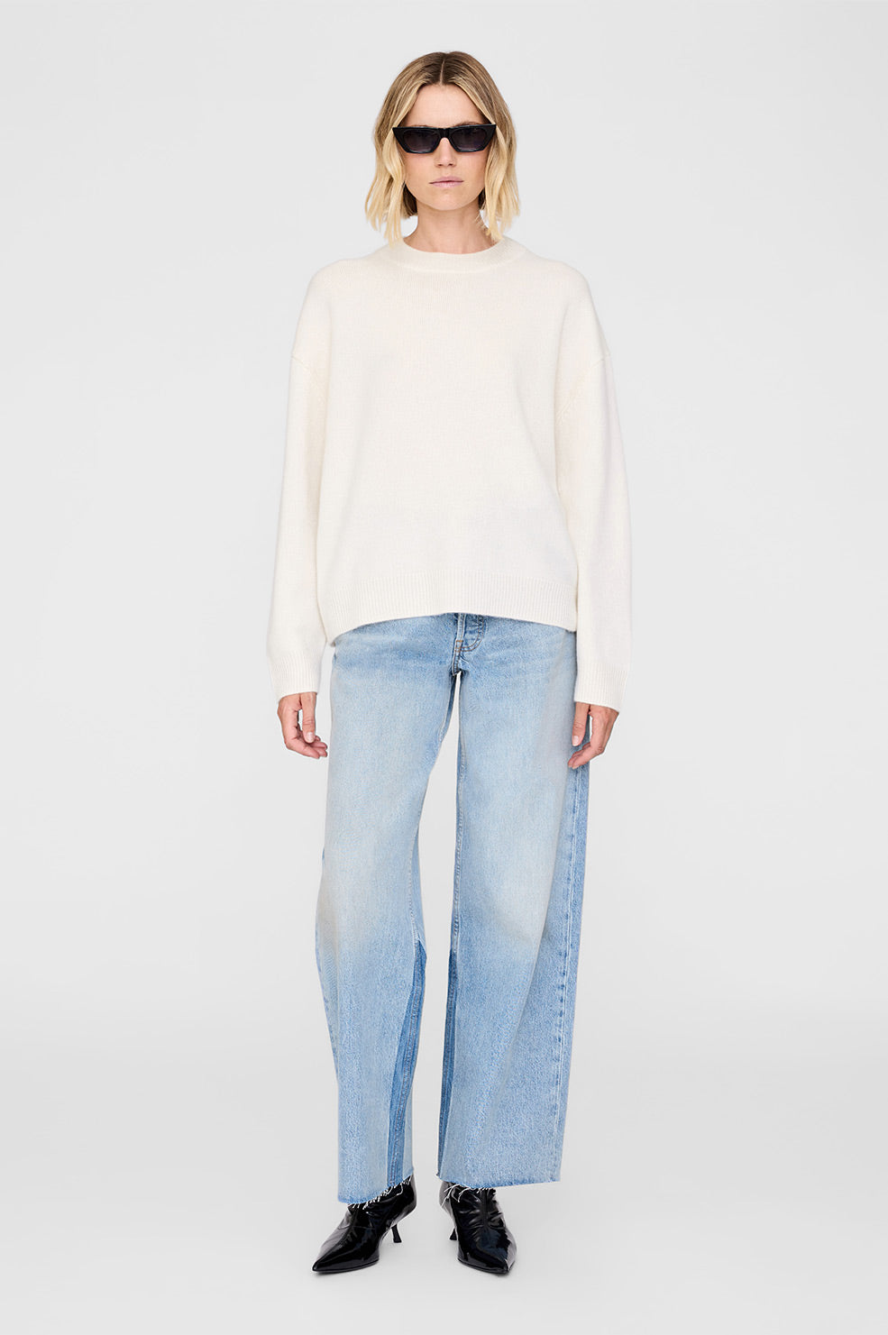 Lee Crew Sweater - Cream