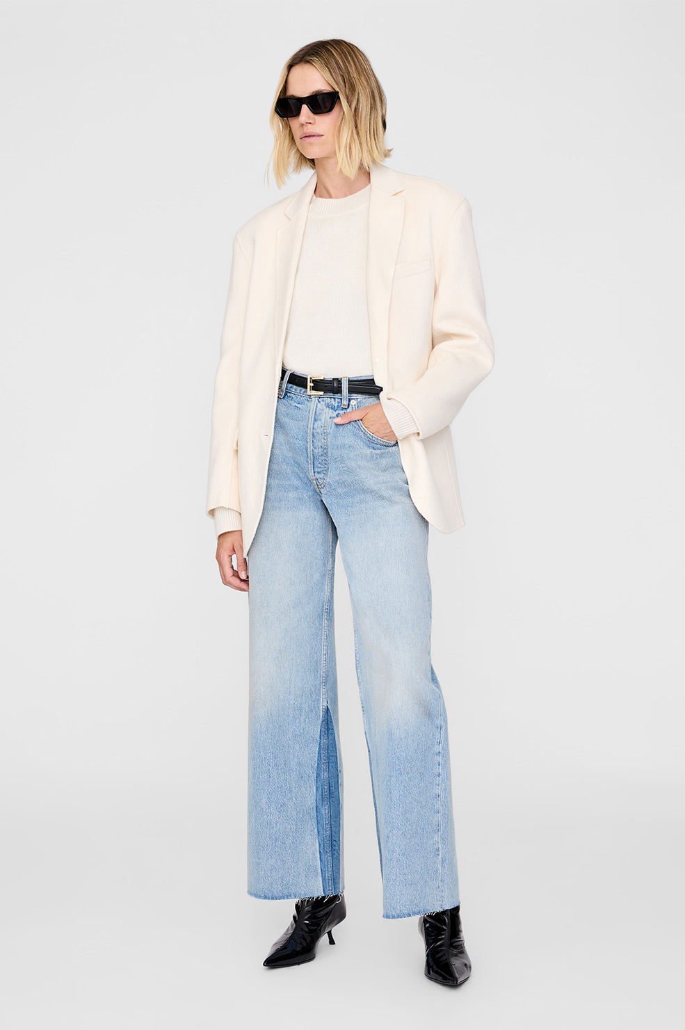 Lee Crew Sweater - Pale Blue View 5