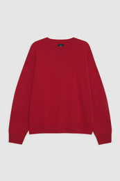 ANINE BING Lee Crew Sweater - Scarlet Red