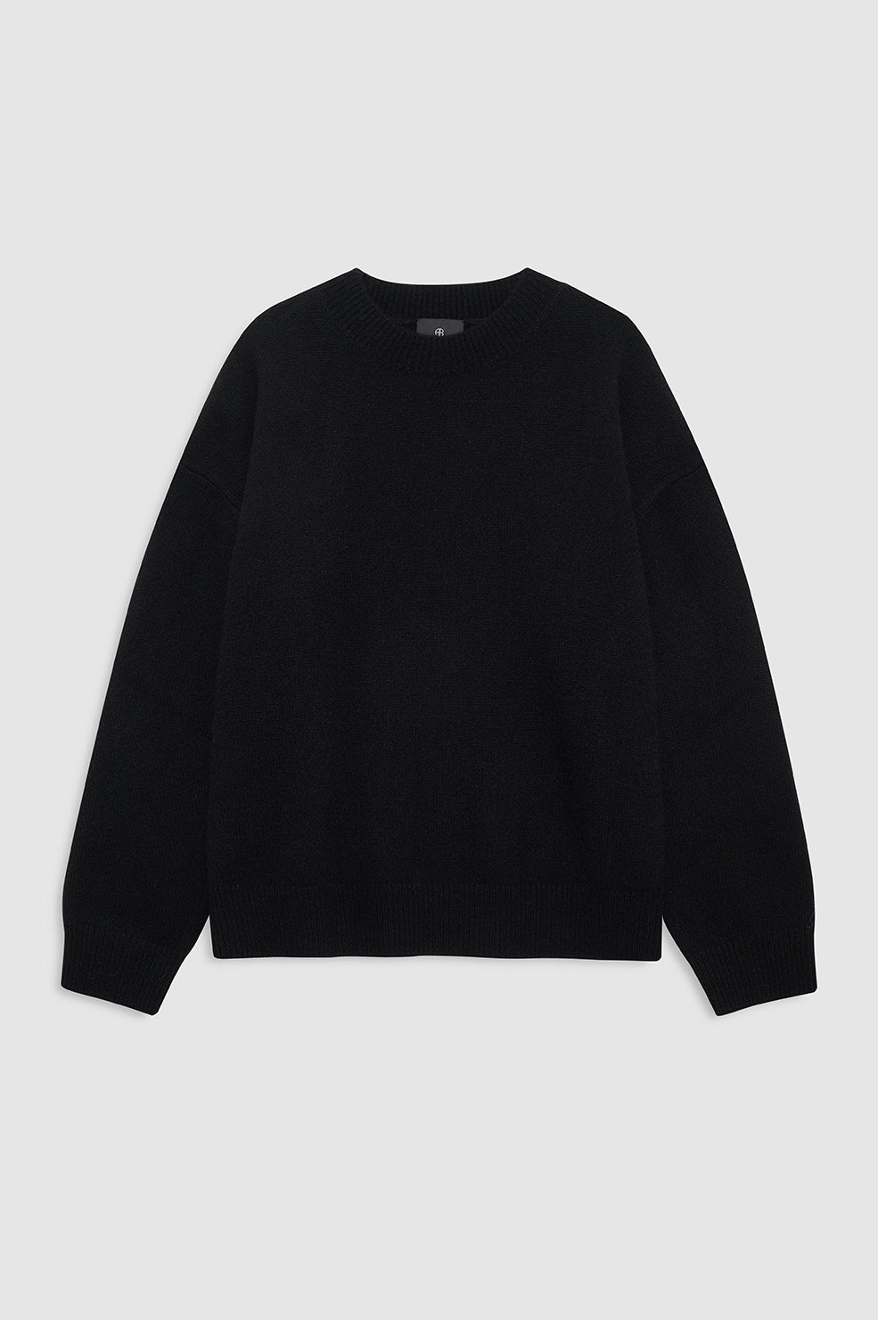 ANINE BING Lee Crew Sweater - Black - front view