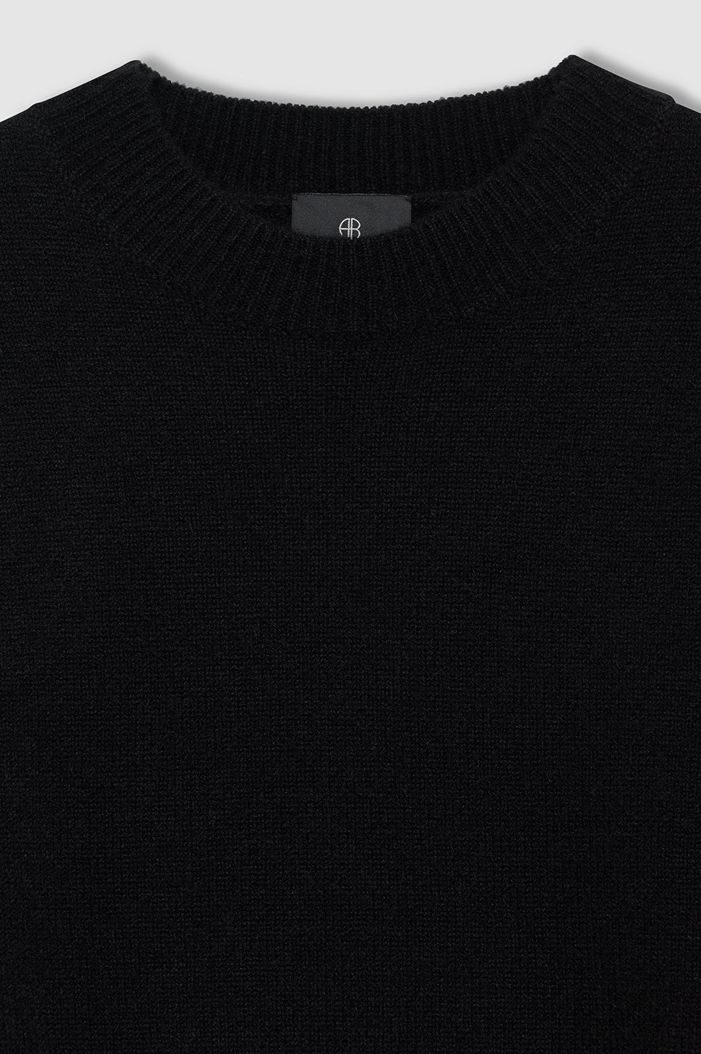 ANINE BING Lee Crew Sweater - Black - detail view