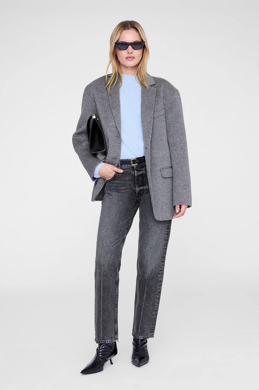 Lee Crew Sweater - Pale Blue View 2