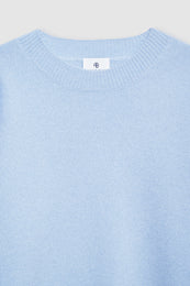 ANINE BING Lee Crew Sweater - Pale Blue - detail view