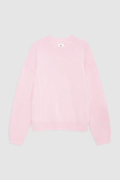 ANINE BING Lee Crew Sweater - Powder Pink - front view