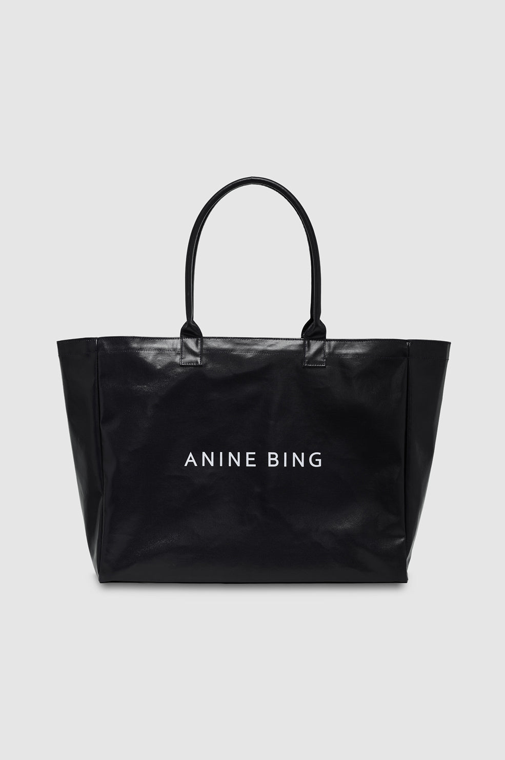 Leo Coated Canvas Tote - Fig View 1