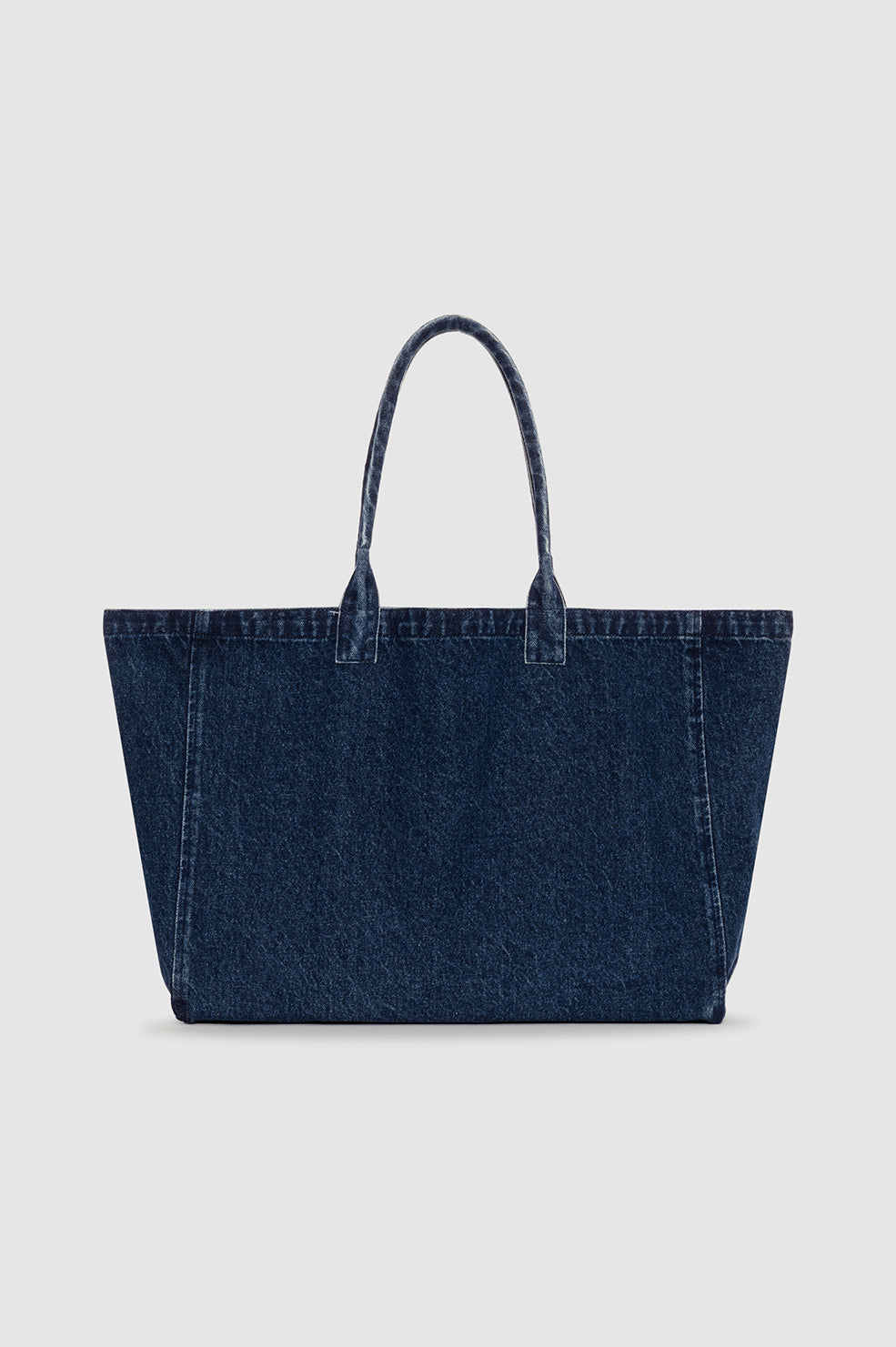 Leo Denim Tote - Ink Blue View 3