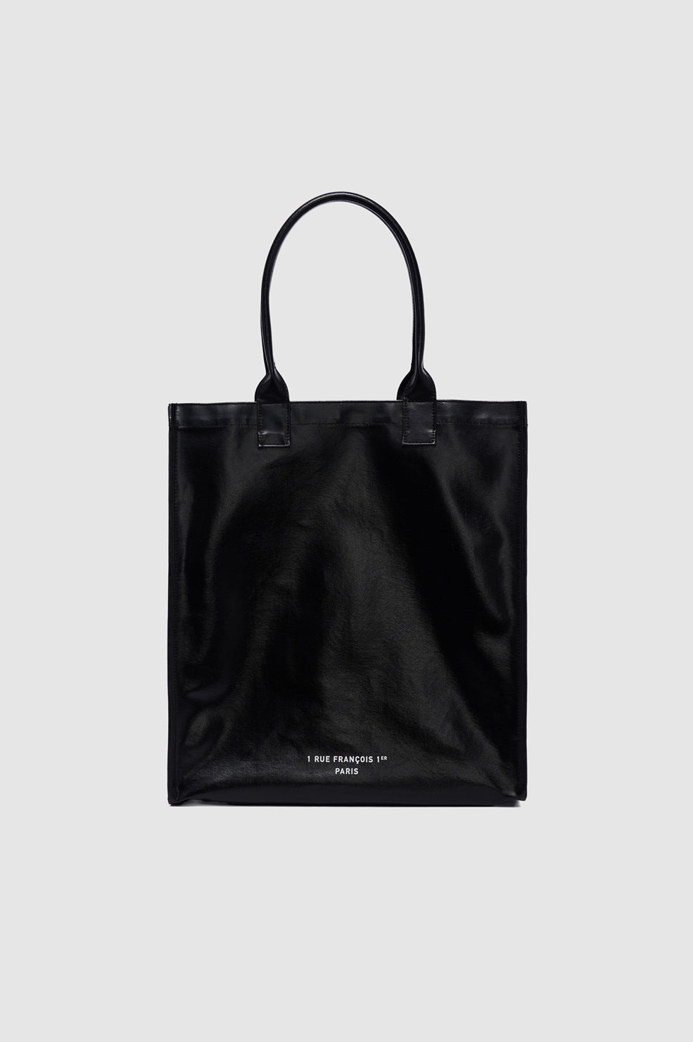 Leonie Coated Canvas Tote - Black View 3