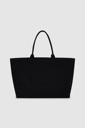 ANINE BING Leo Canvas Tote - Black - back view