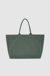 ANINE BING Leo Canvas Tote New York University - Cilantro - back view