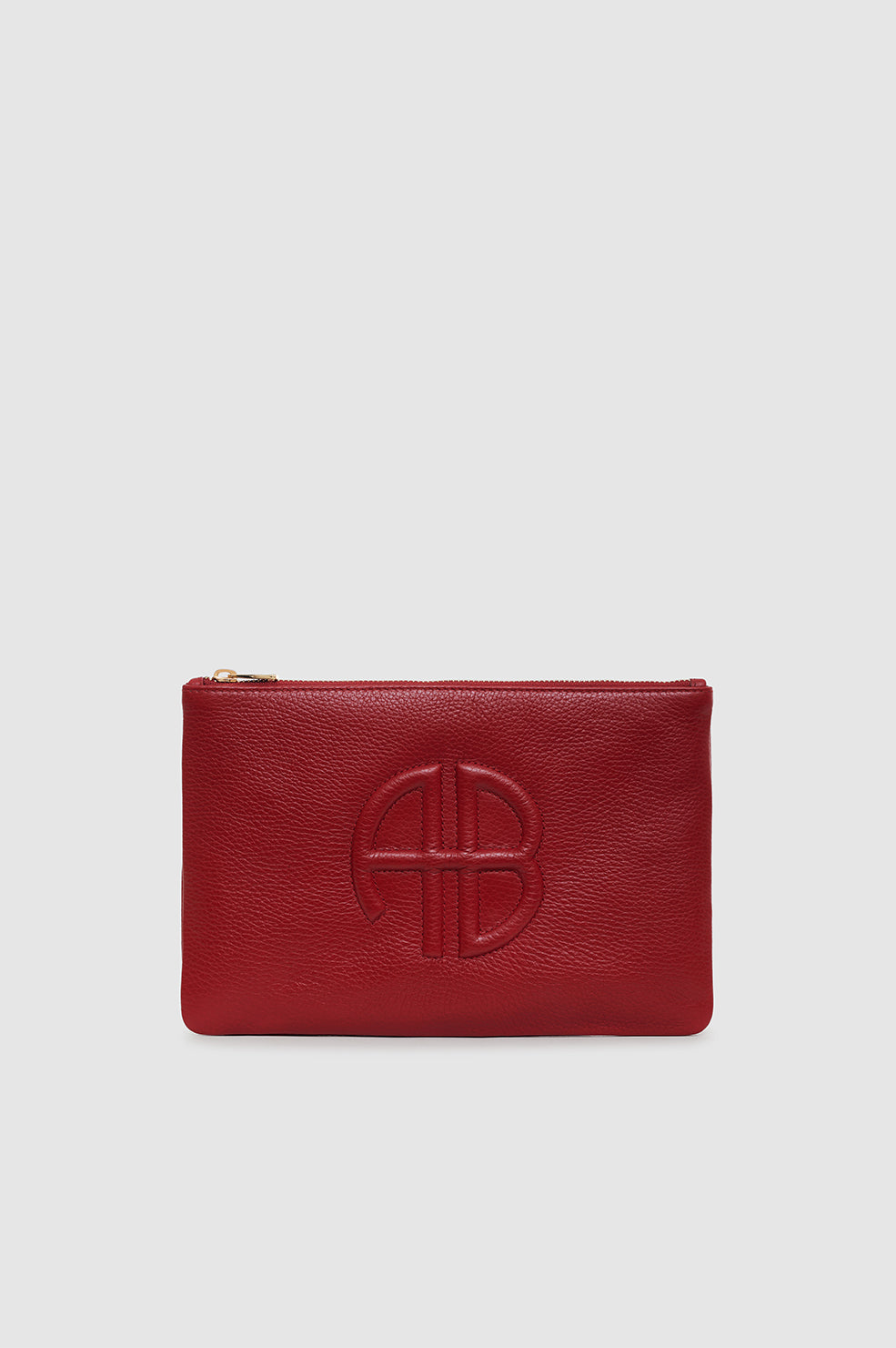 Lili Pouch - Red Pebbled