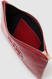 ANINE BING Lili Pouch - Red Pebbled