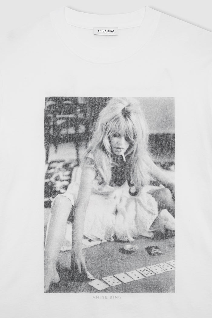 ANINE BING Lili Tee AB X DK X Brigitte Bardot - Ivory