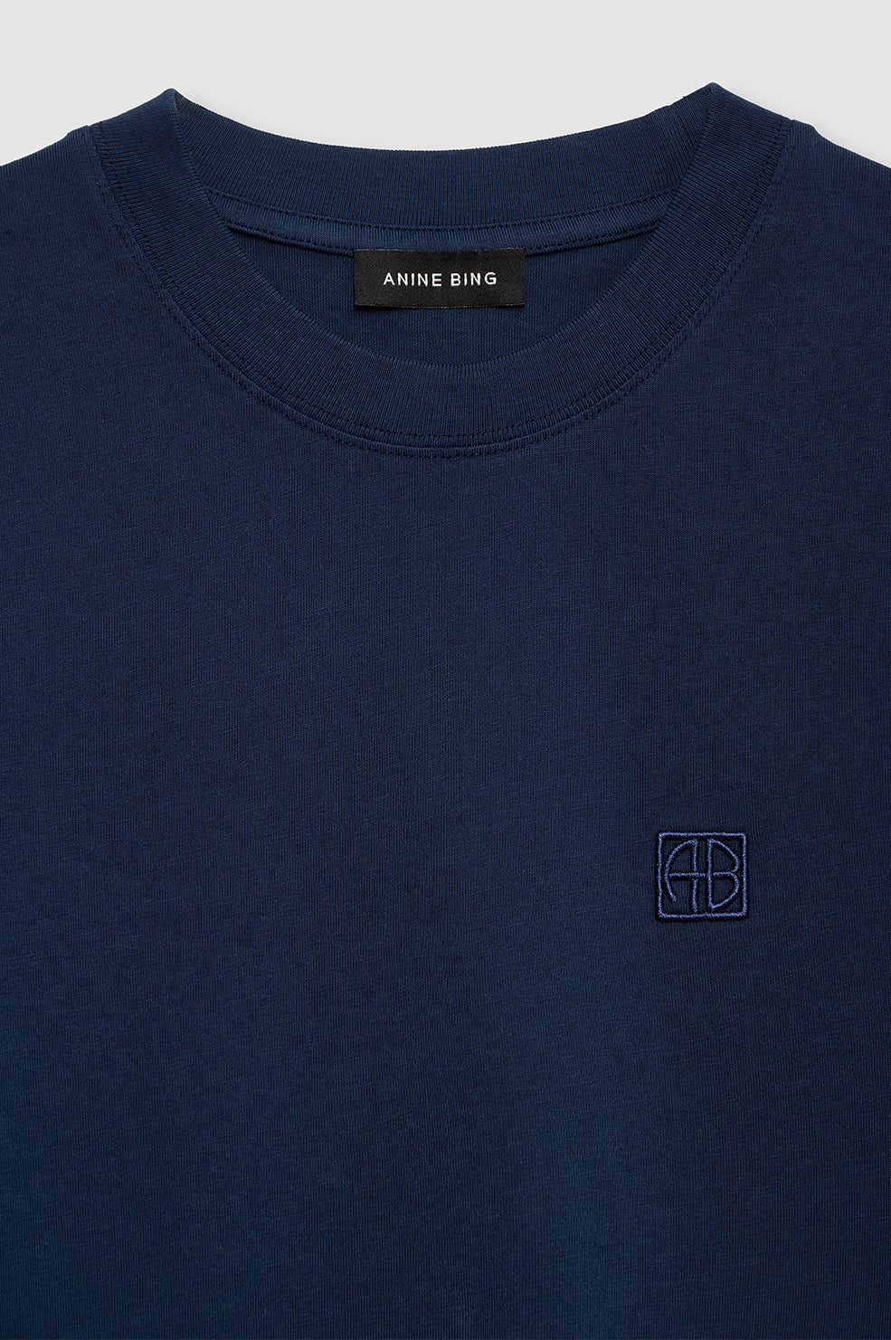 Lili Tee Framed Monogram - Washed Navy View 4