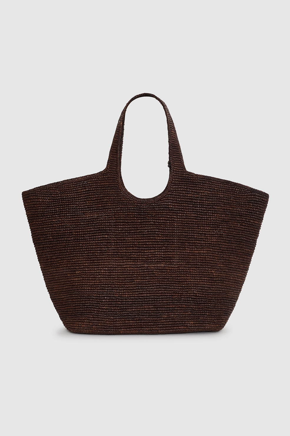 Lili Tote Raffia - Dark Brown View 3