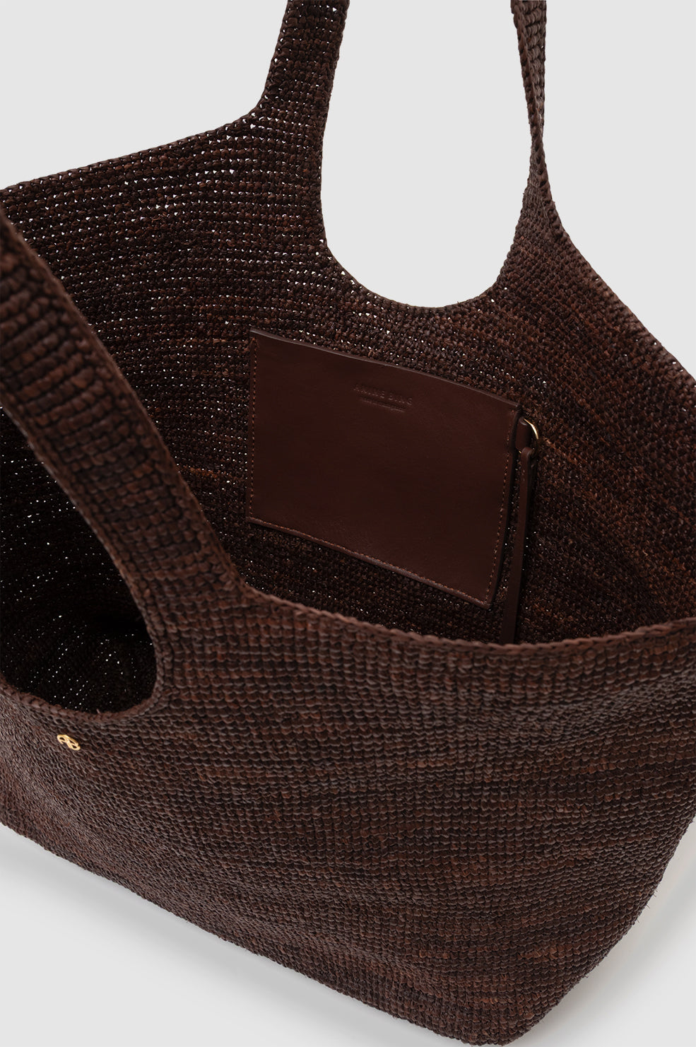 Lili Tote Raffia - Dark Brown View 4