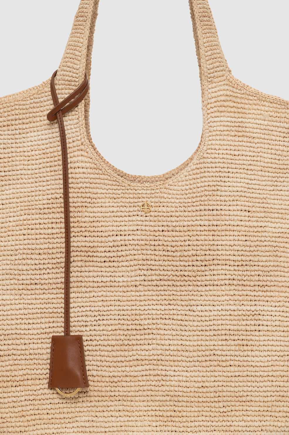 Lili Tote Raffia - Dark Brown View 5
