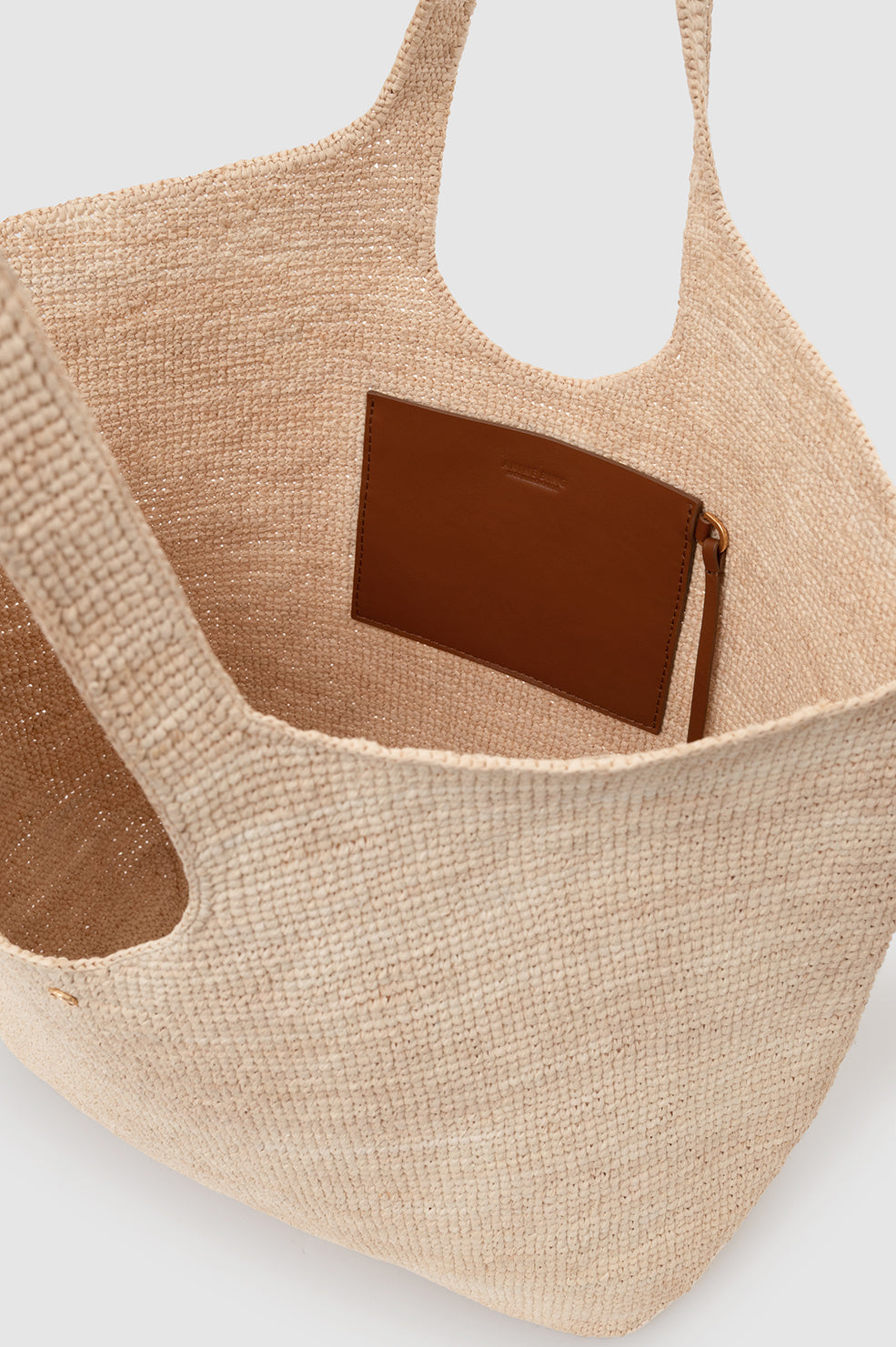 Lili Tote Raffia - Dark Brown View 4