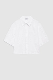 featured-img|ANINE BING Lincoln Shirt - White - front view