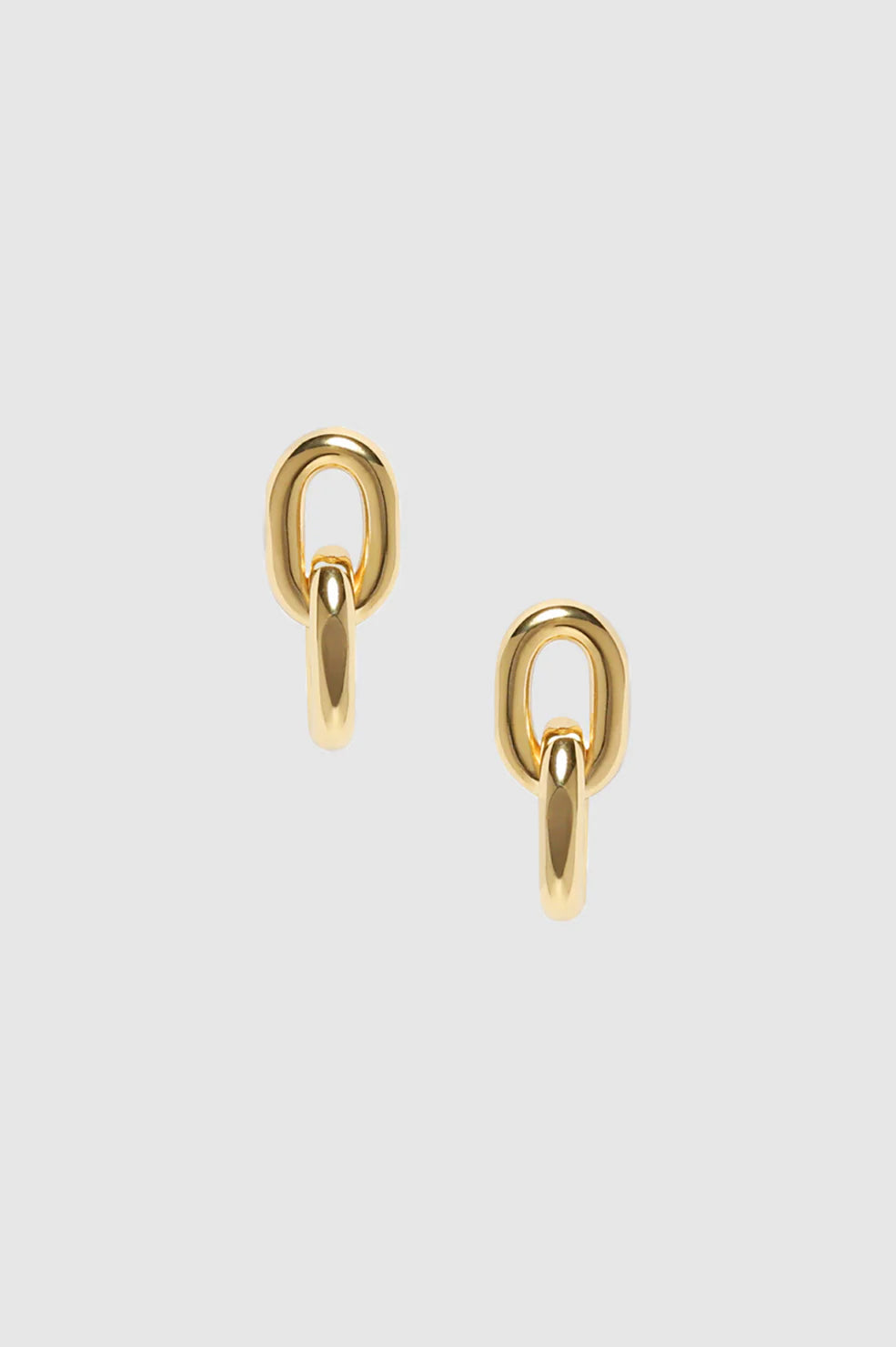 Link Drop Earrings - 14k Gold View 1
