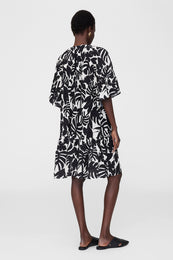 ANINE BING Lolita Dress - Black Bird Of Paradise - On Model Back 