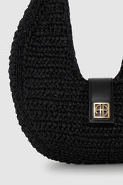 ANINE BING Lou Bag Monogram - Black