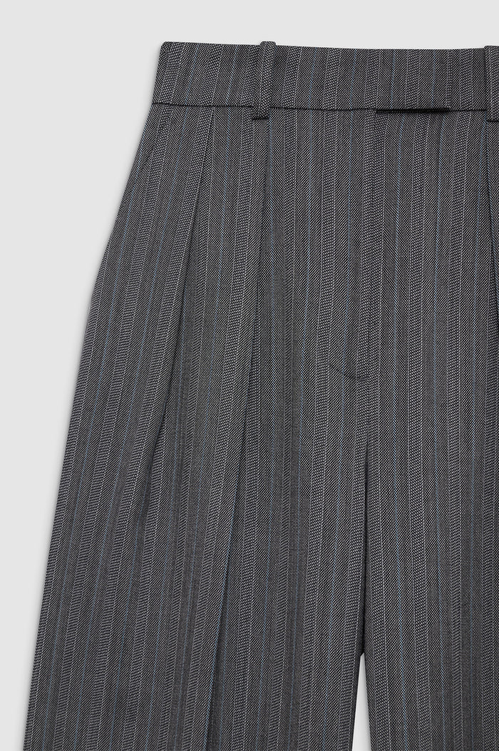 Lou Trouser - Black And Grey Stripe 30