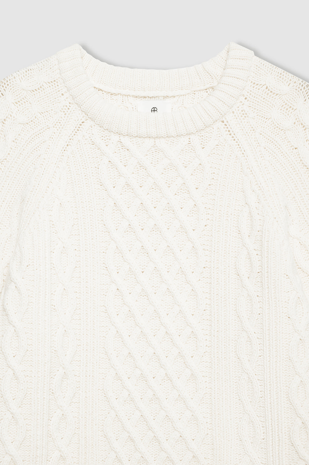 ANINE BING Louie Sweater - Ivory - detail view