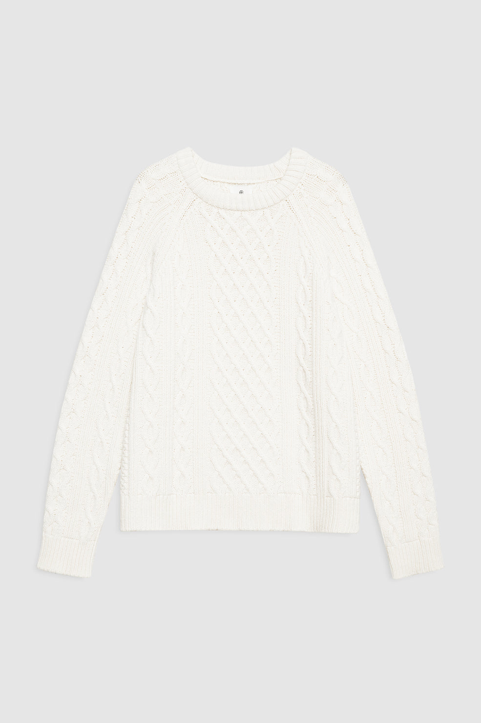 ANINE BING Louie Sweater - Ivory - front view