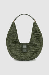 ANINE BING Lou Bag Monogram - Olive - back view
