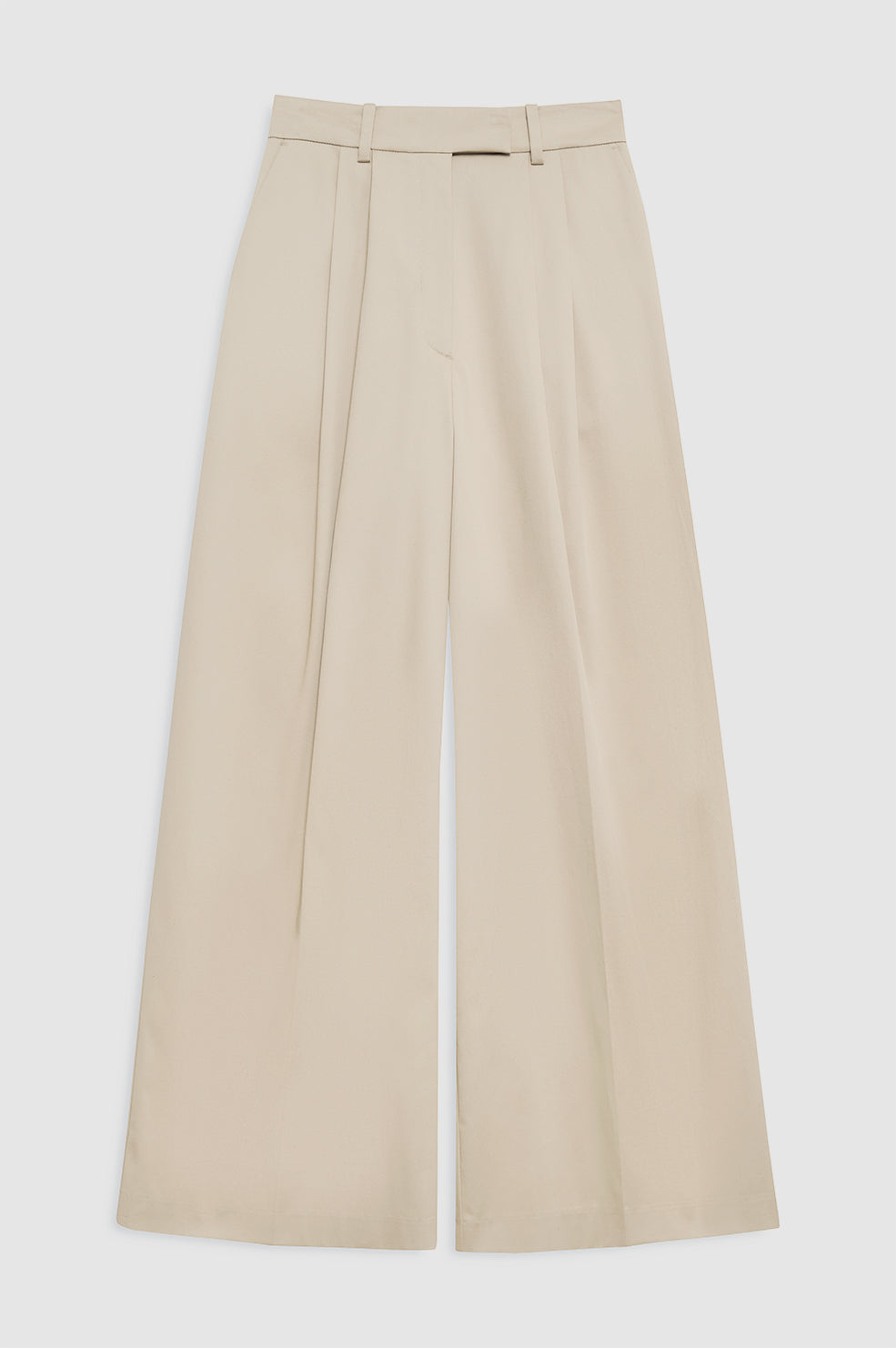 featured-img|ANINE BING Lou Trouser - Beige - front view
