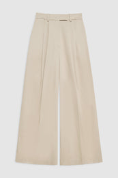 featured-img|ANINE BING Lou Trouser - Beige - front view