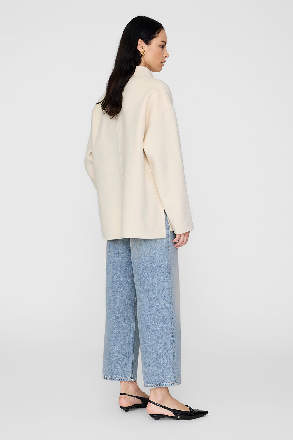 Luca Jacket - Ivory Cashmere Blend