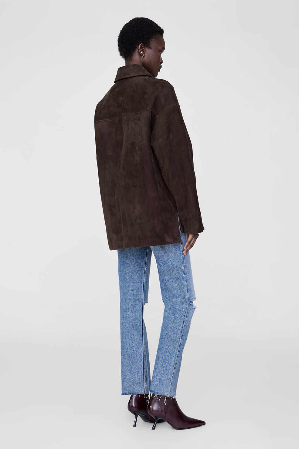 Luca Jacket - Black Cashmere Blend View 2