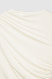 ANINE BING Lucia Top - Ivory - Detail View 