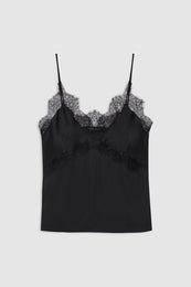ANINE BING Mael Camisole - Black - front view