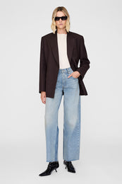 ANINE BING Manon Jean - Tux Blue - on model front second view 